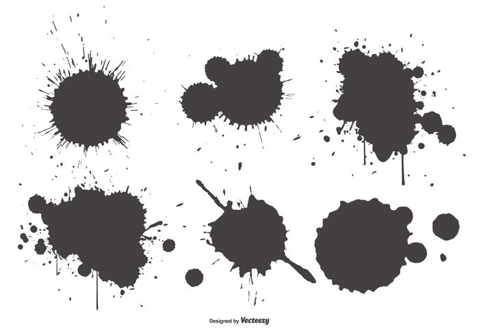 Splatter Shapes Collection vector