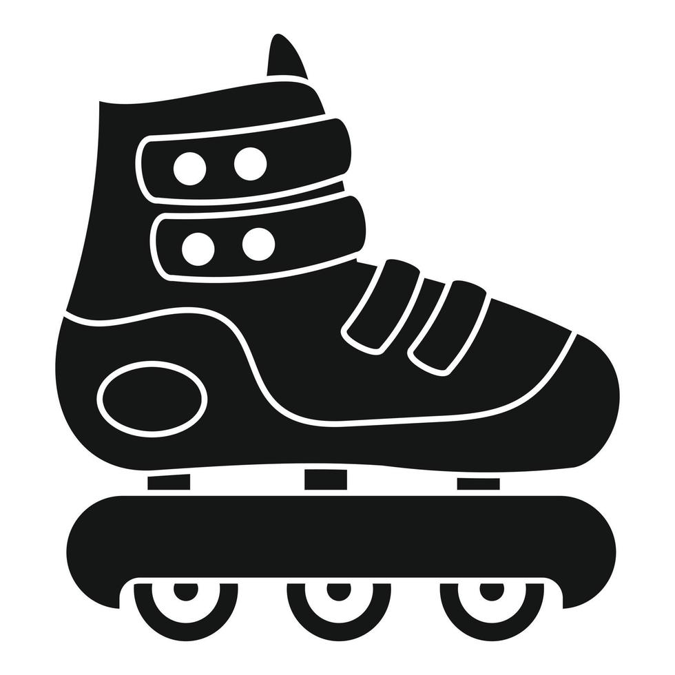 beschermde in lijn skates icoon, gemakkelijk stijl vector