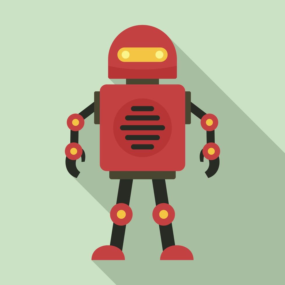 robot icoon, vlak stijl vector