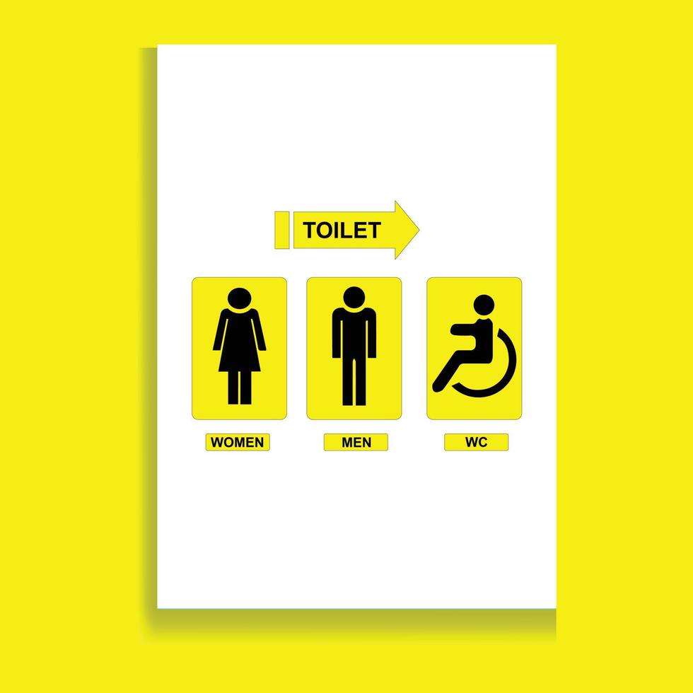 toilet pictogrammen Aan wit achtergrond, toilet wc teken reeks vector