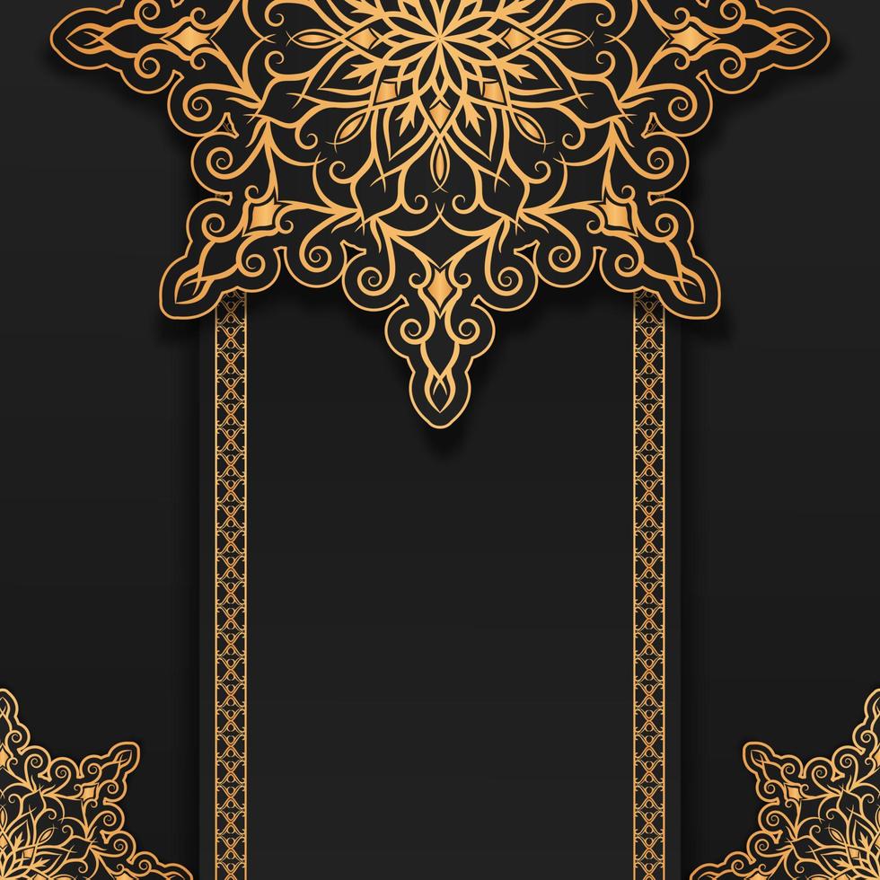 luxe achtergrond, met mandala ornament vector