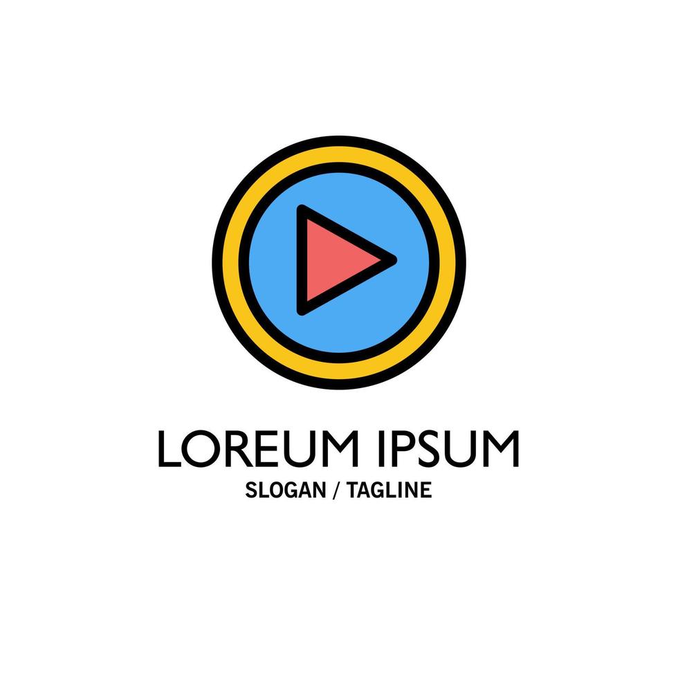 video koppel Speel gebruiker bedrijf logo sjabloon vlak kleur vector
