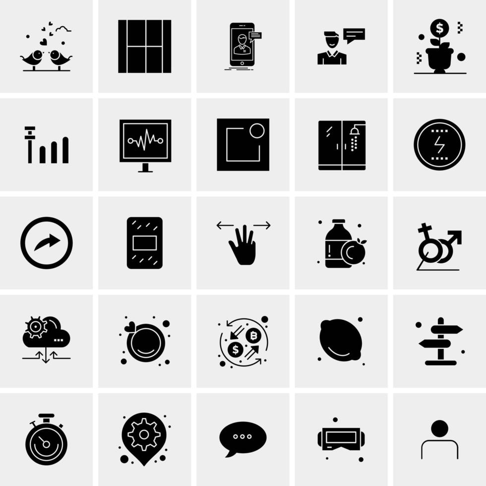 25 universeel bedrijf pictogrammen vector creatief icoon illustratie naar gebruik in web en mobiel verwant project