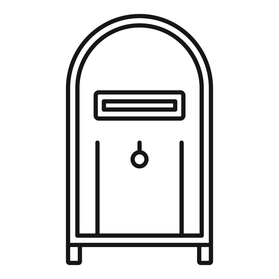straat post doos icoon, schets stijl vector