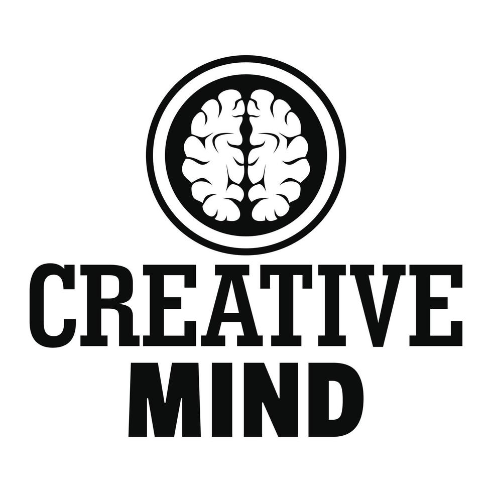 creatief geest logo, gemakkelijk stijl vector