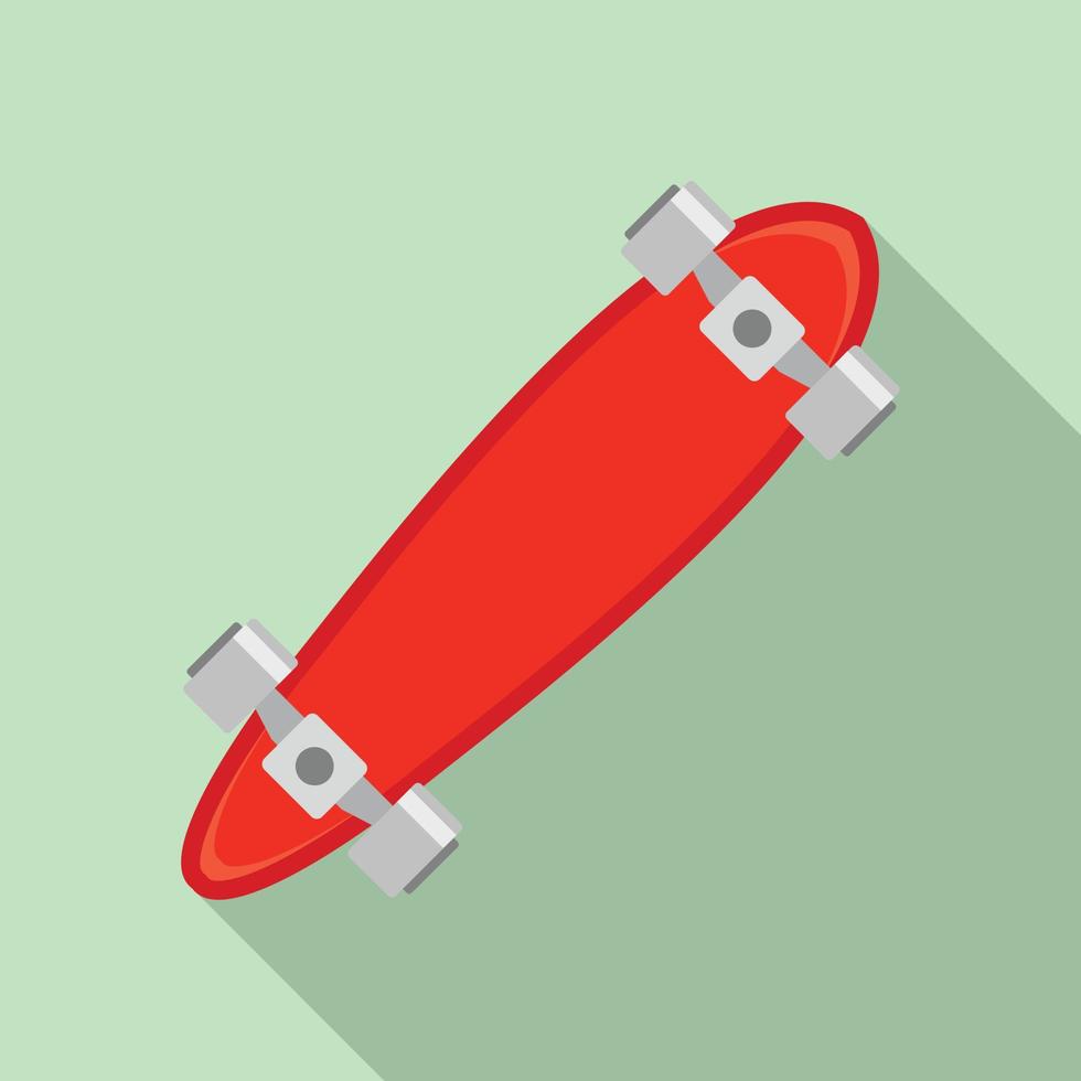 snelheid skateboard icoon, vlak stijl vector