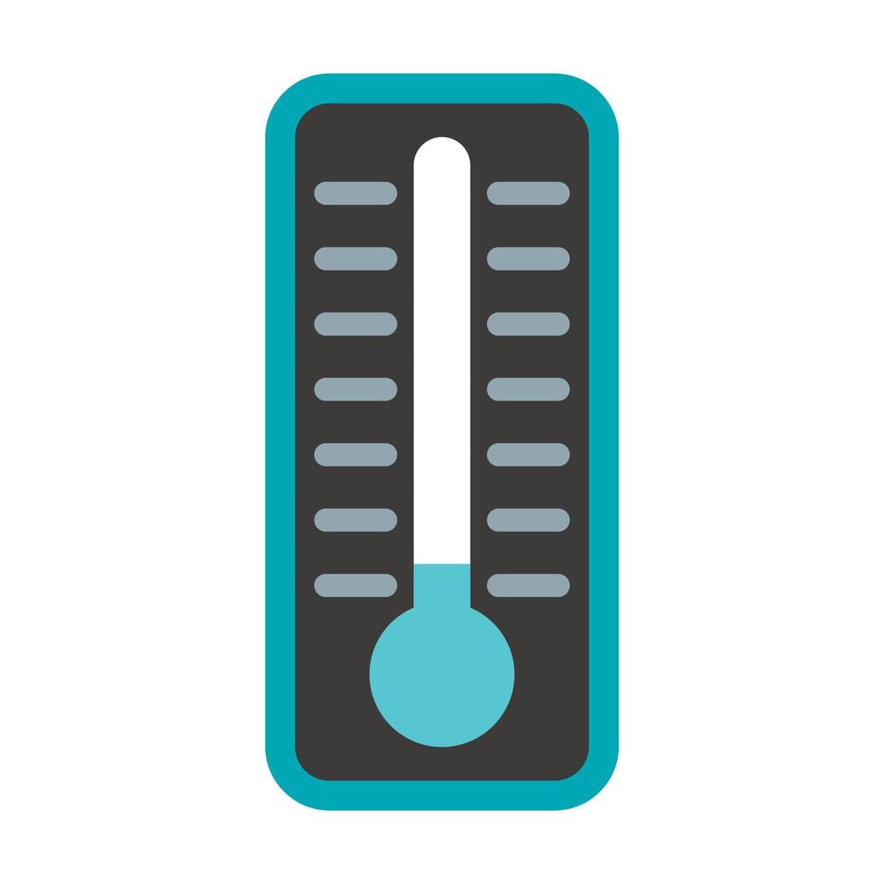 thermometer geeft aan laag temperatuur icoon vector