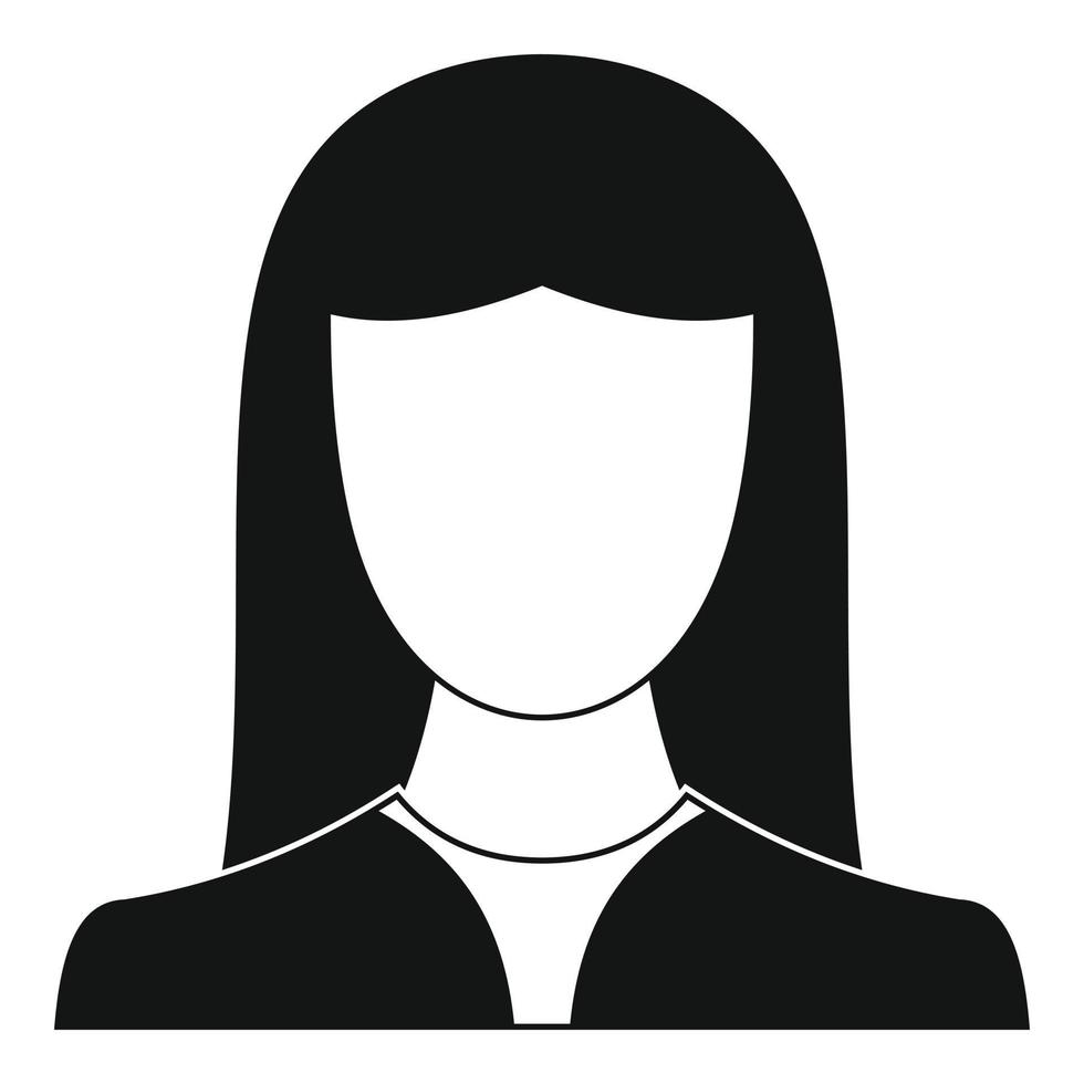 vrouw avatar icoon vector gemakkelijk
