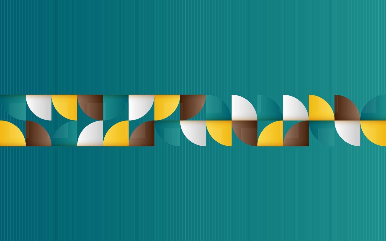 midden in de eeuw meetkundig abstract patroon met gemakkelijk vormen en mooi kleur palet. gemakkelijk meetkundig patroon samenstelling vector