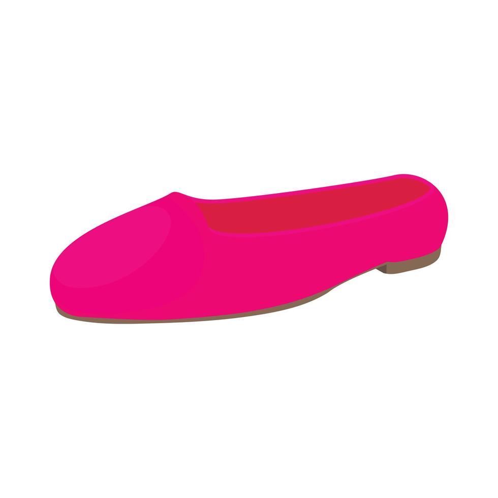 roze ballet schoenen icoon, tekenfilm stijl vector