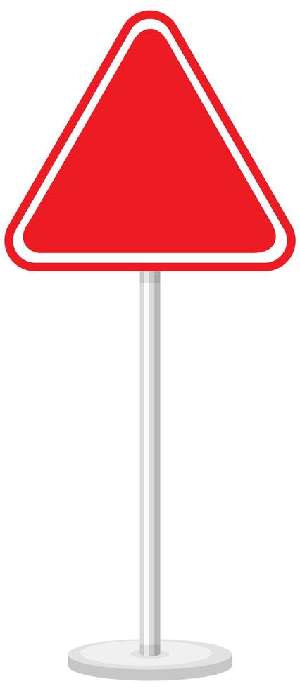 rood verkeersbord op witte achtergrond vector