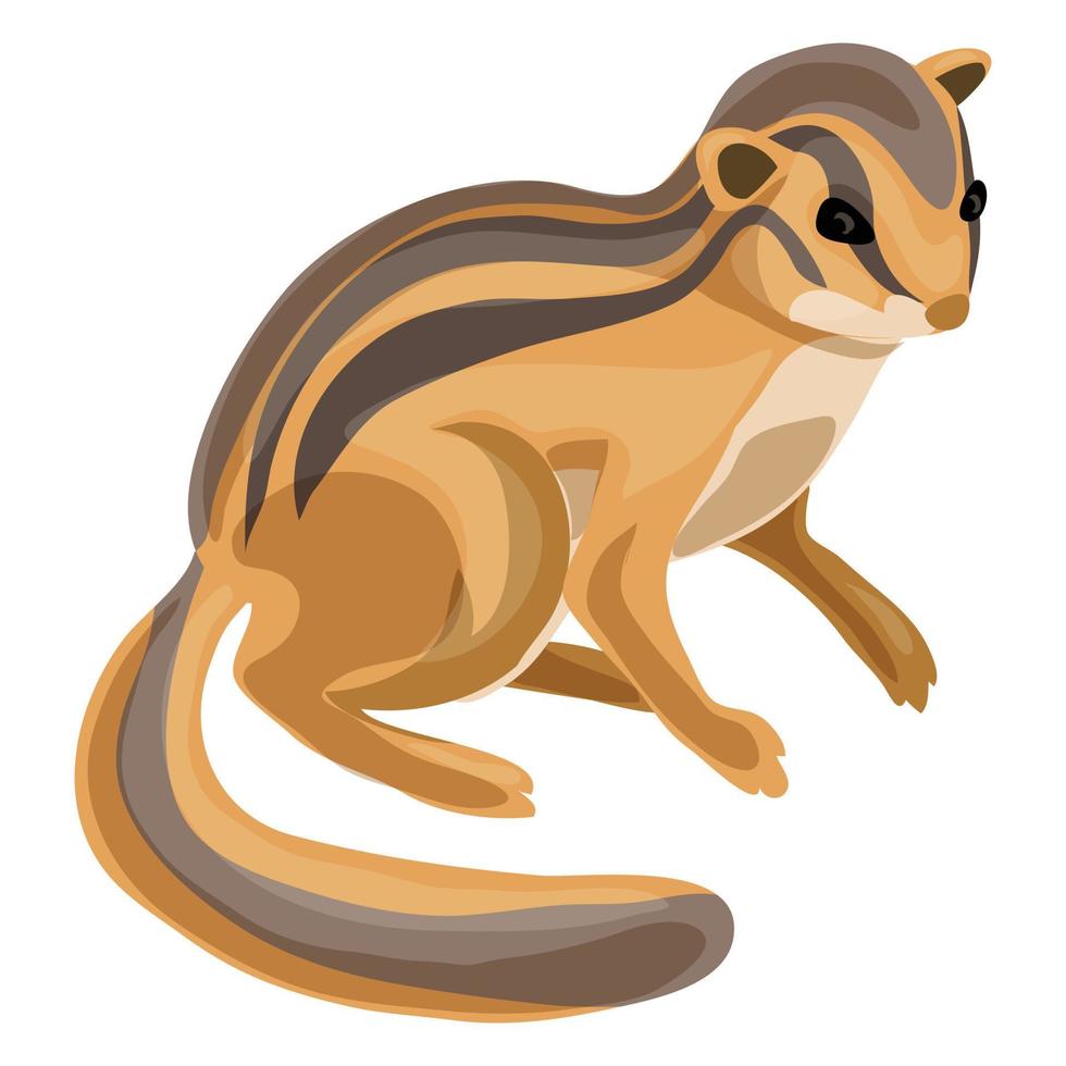 chipmunk icoon, tekenfilm stijl vector