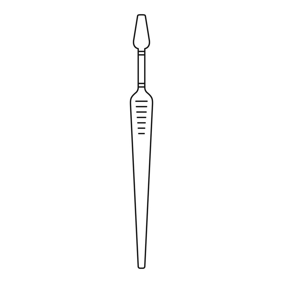 sterk tandenborstel icoon, schets stijl vector