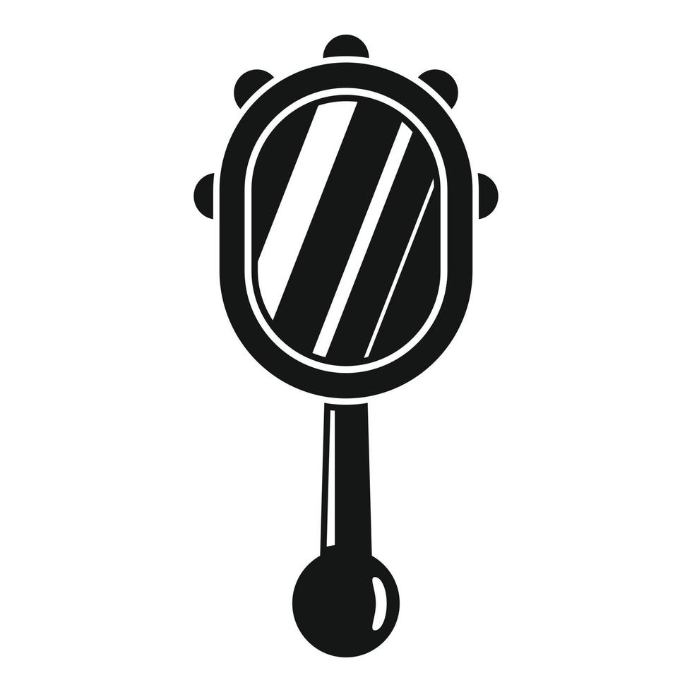 hand- spiegel icoon, gemakkelijk stijl vector