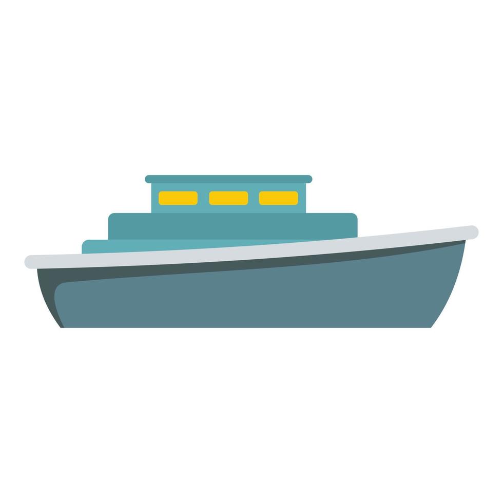 schip ontwerp icoon, vlak stijl vector