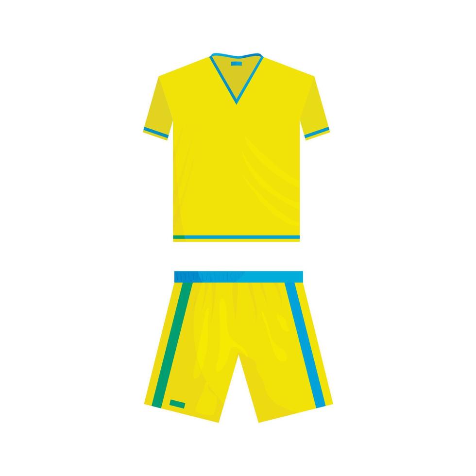 Amerikaans voetbal uniform icoon, tekenfilm stijl vector