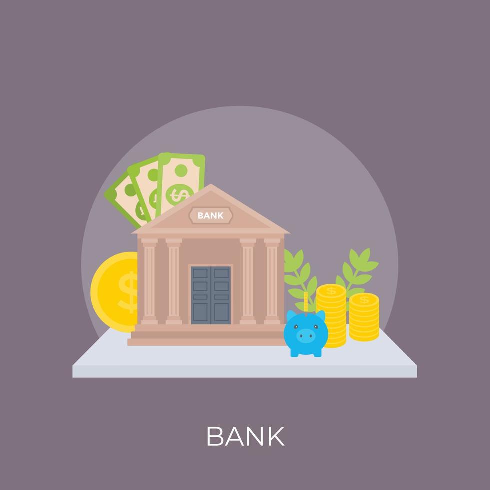 trendy bankconcepten vector