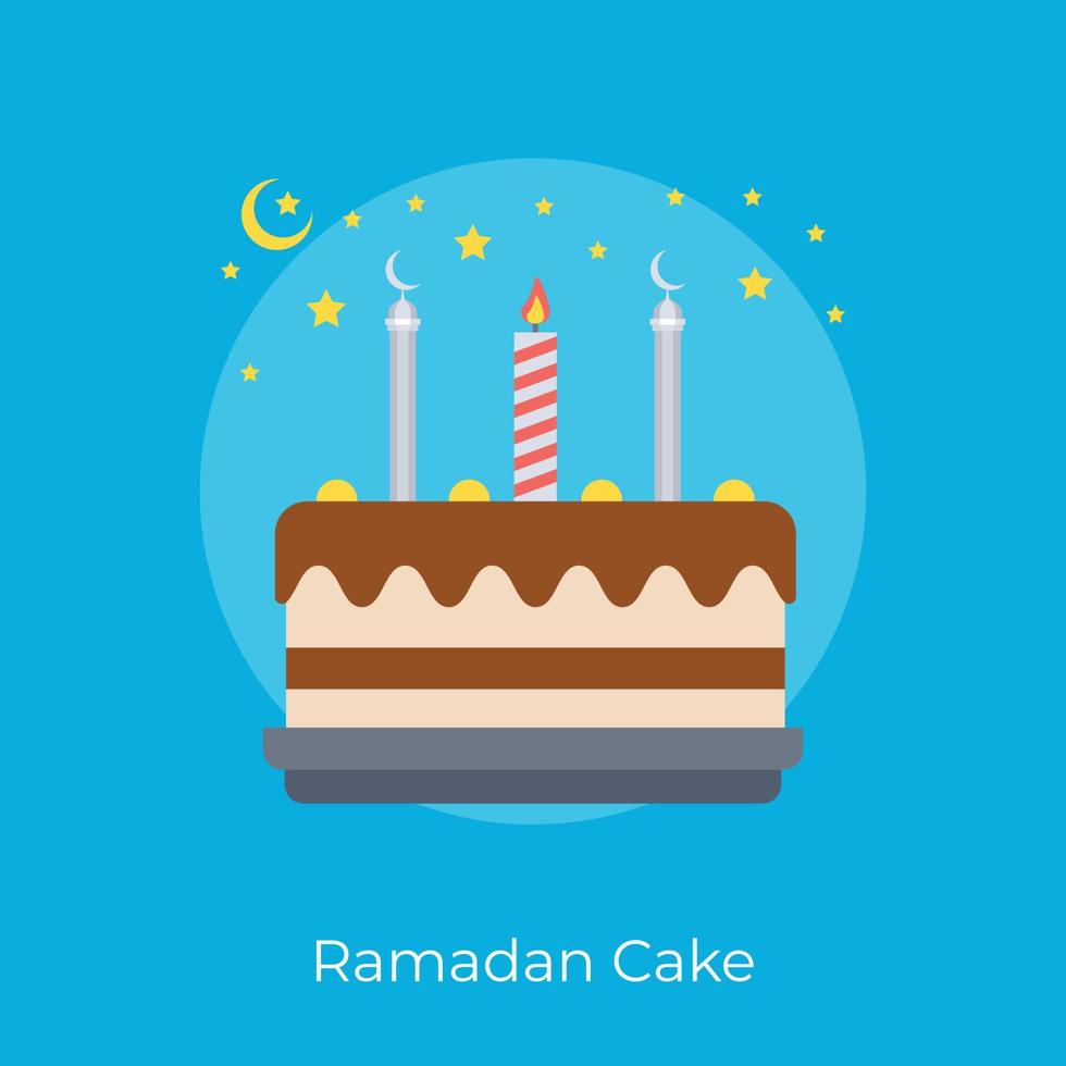 modieus Ramadan taart vector