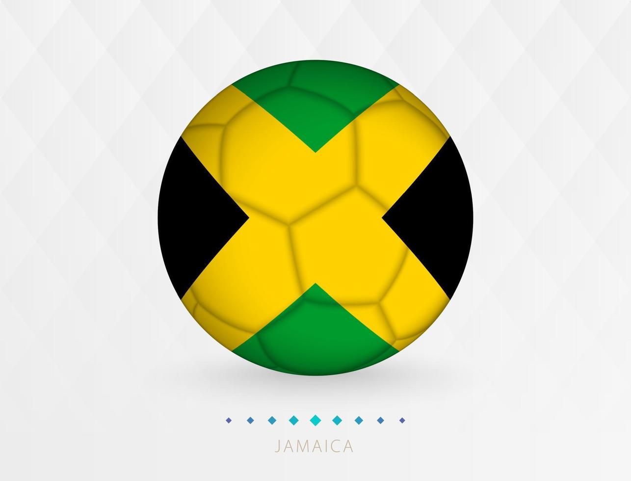 Amerikaans voetbal bal met Jamaica vlag patroon, voetbal bal met vlag van Jamaica nationaal team. vector