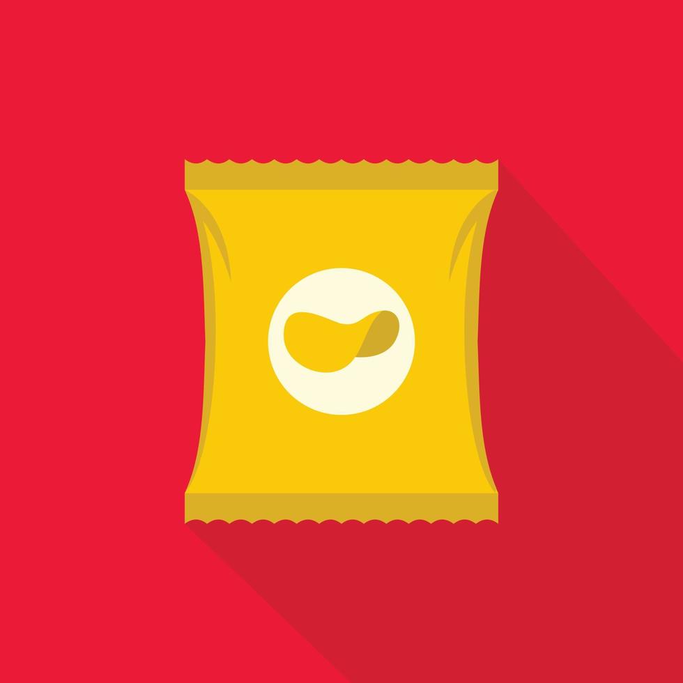 chips icoon, vlak stijl vector