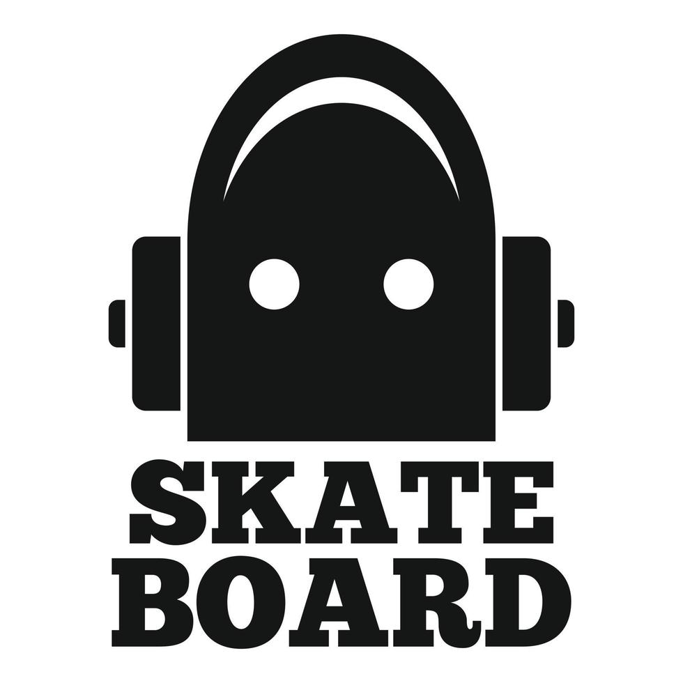hout skateboard logo, gemakkelijk stijl vector