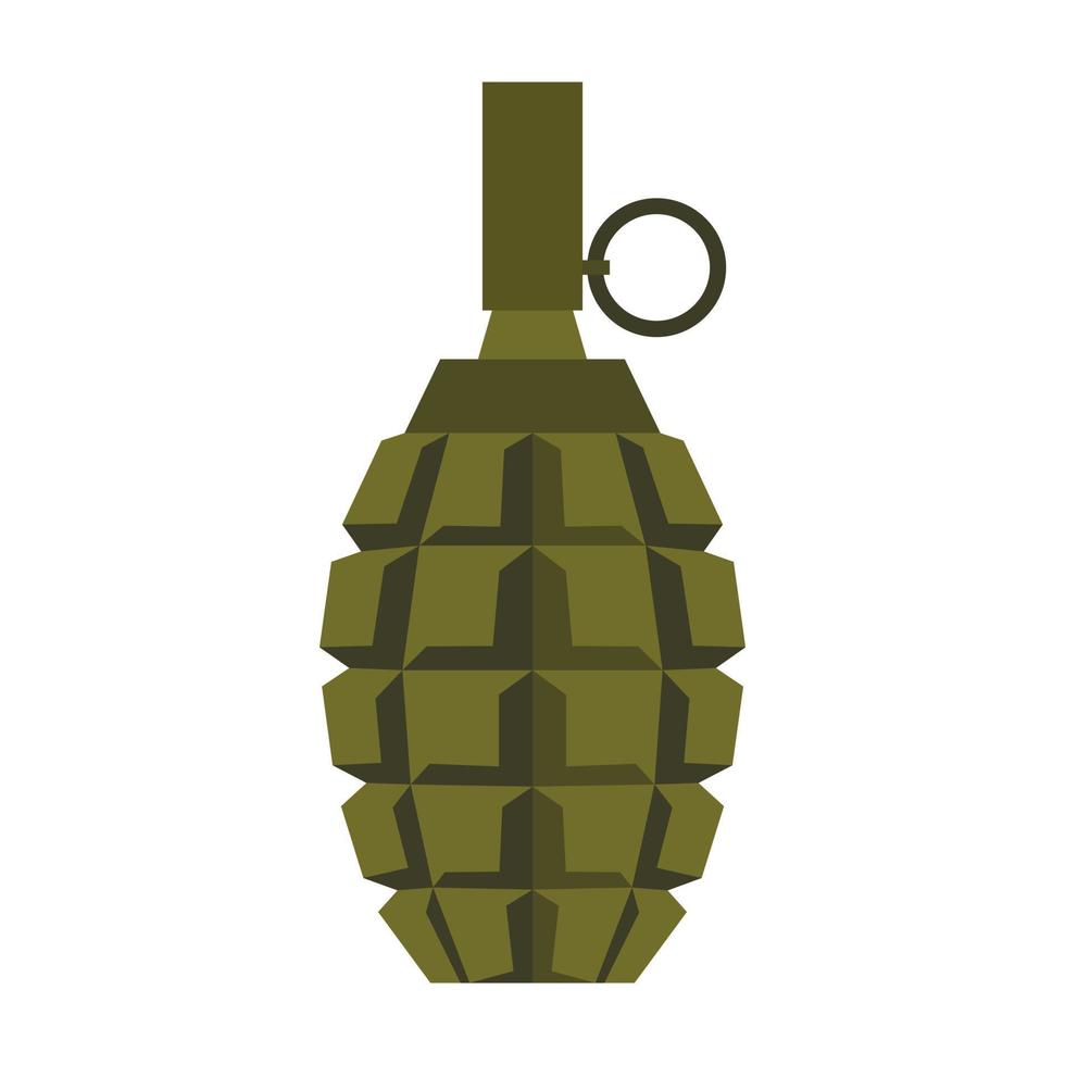 hand- granaat icoon in vlak stijl vector