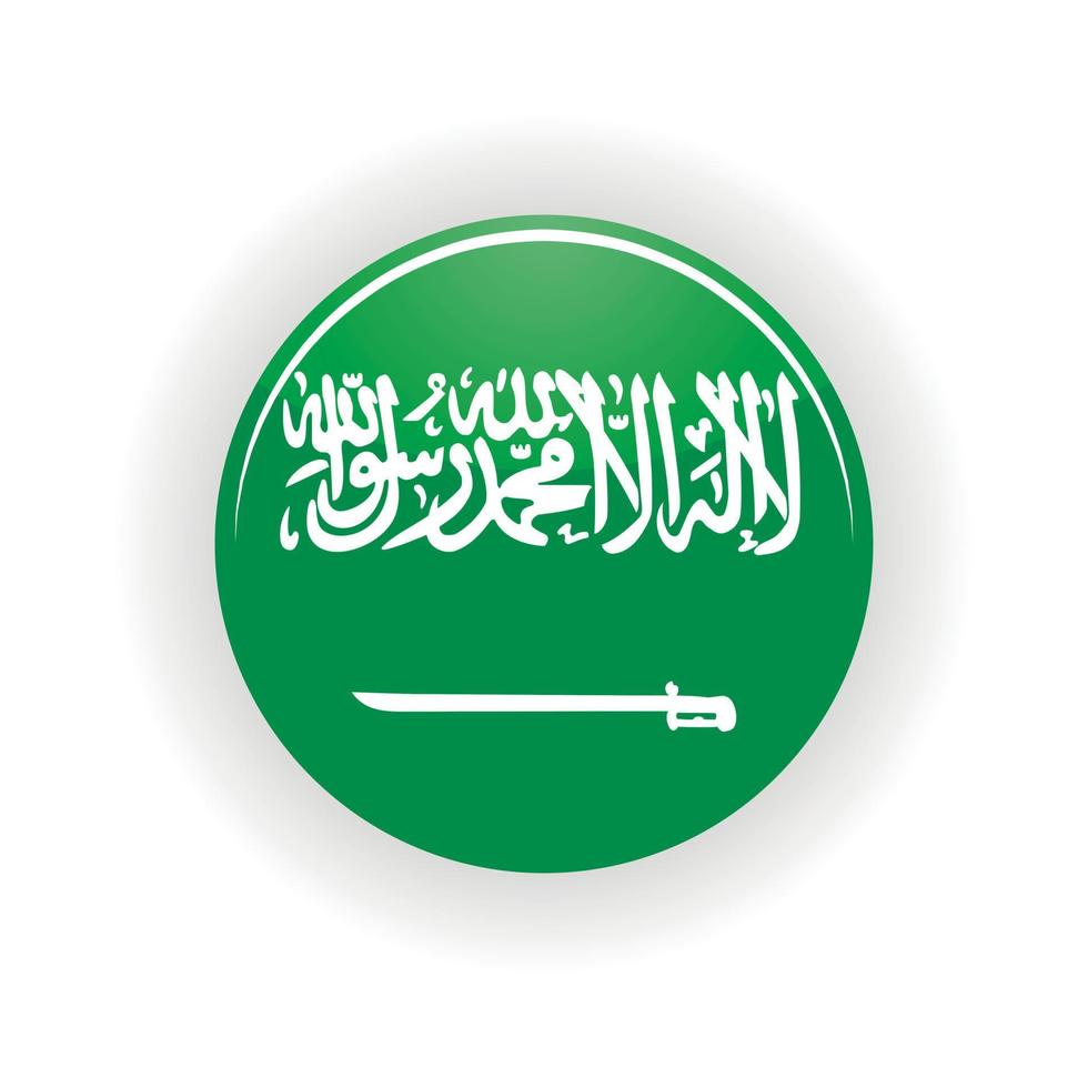 saudi Arabië icoon cirkel vector