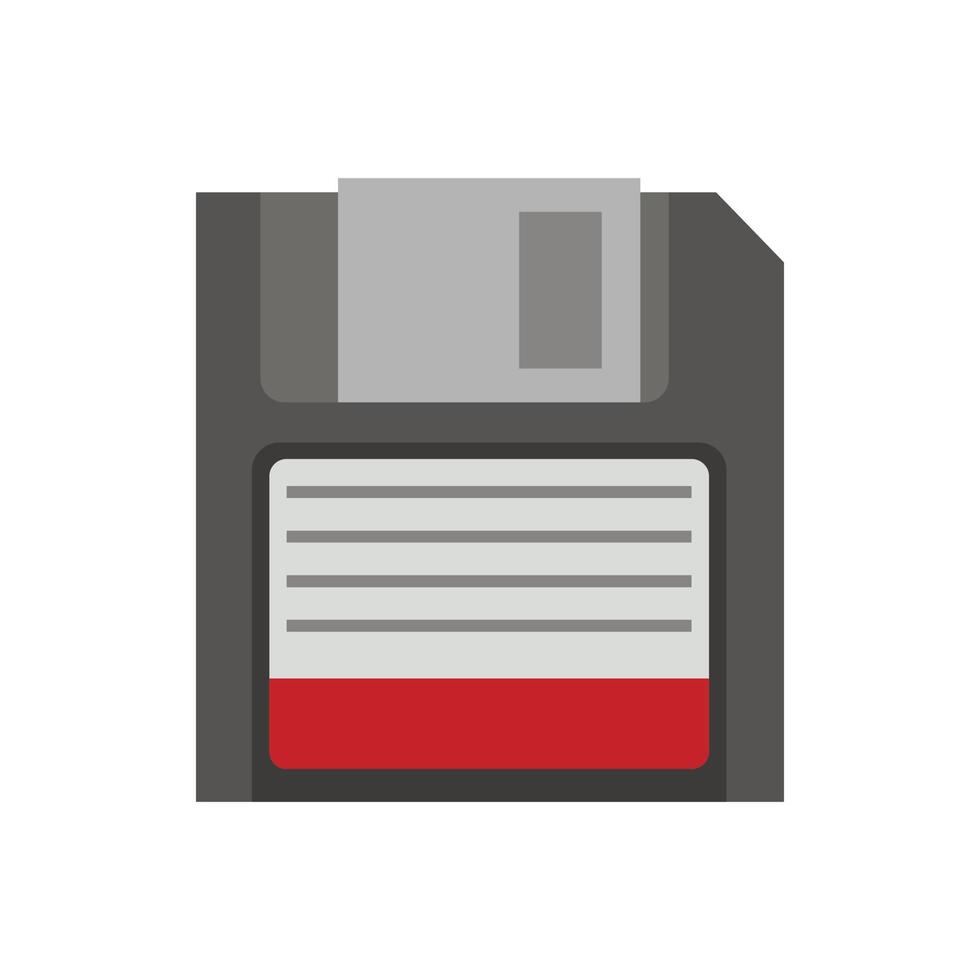 floppy icoon, vlak stijl vector