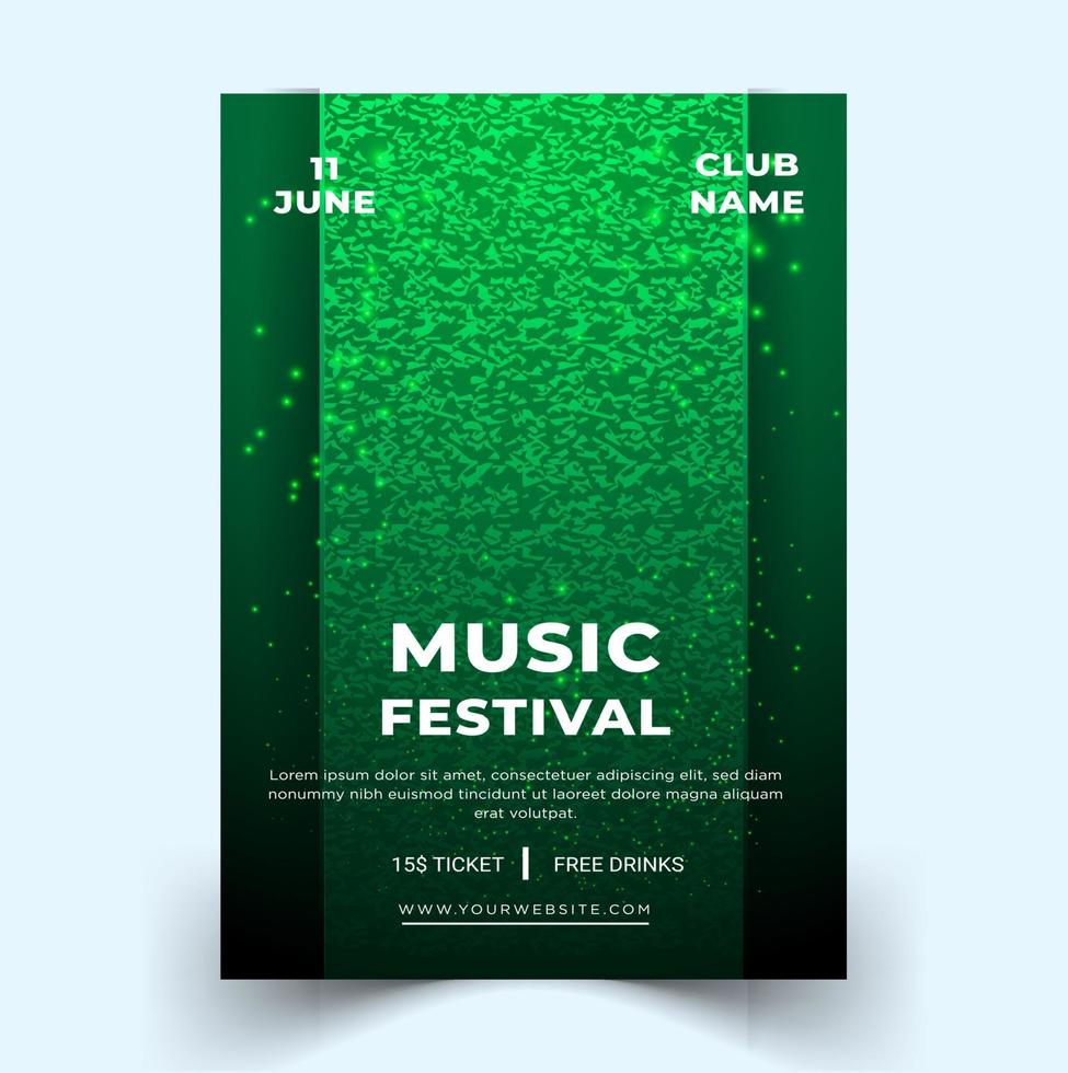 modern elegant muziek- festival poster sjabloon. vector eps sjabloon