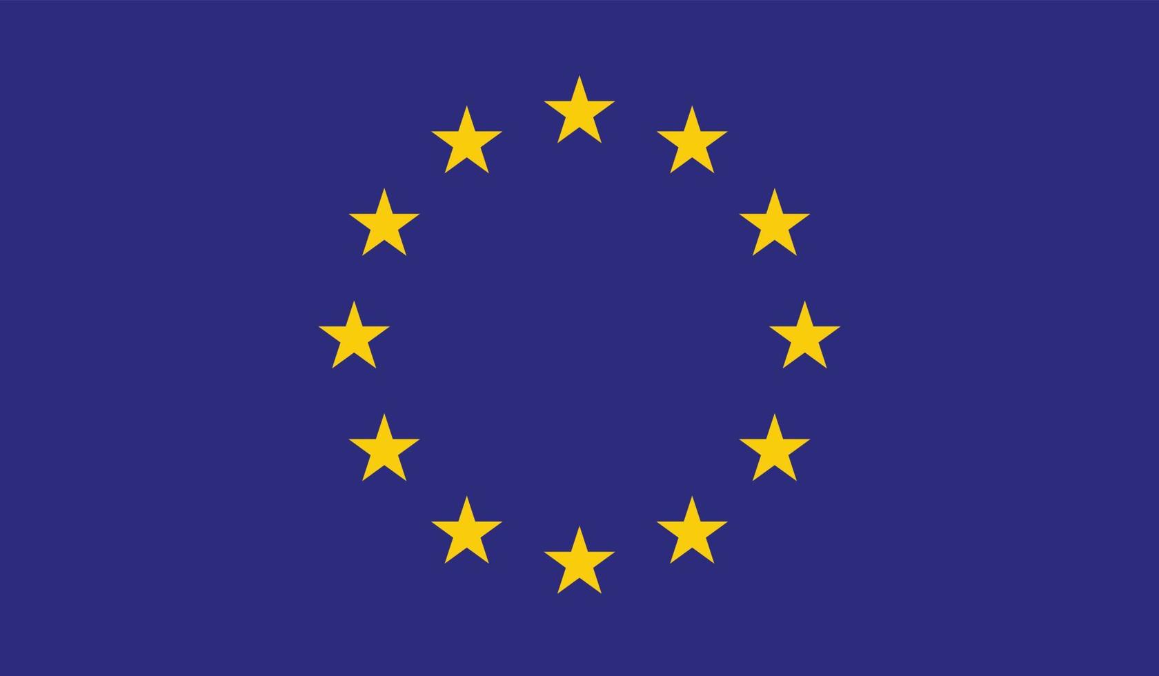 Europese unie vlag beeld vector