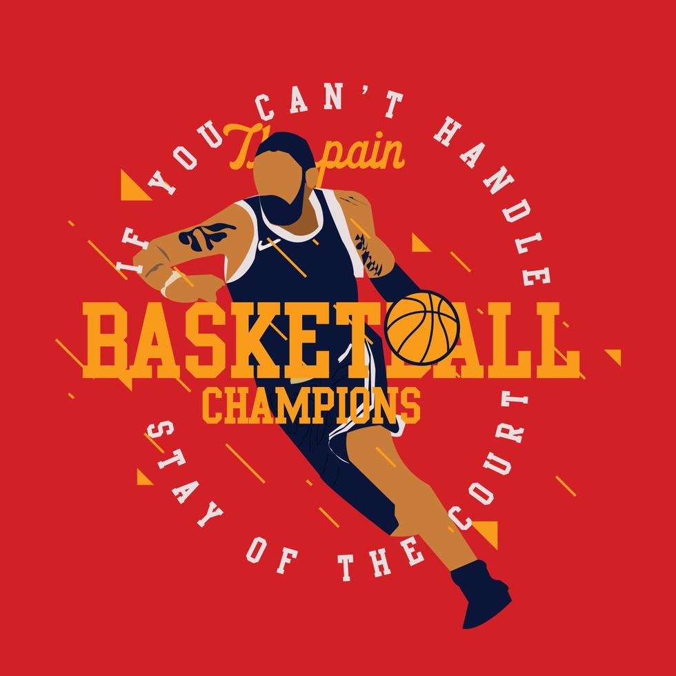 basketbal grafisch logo vector