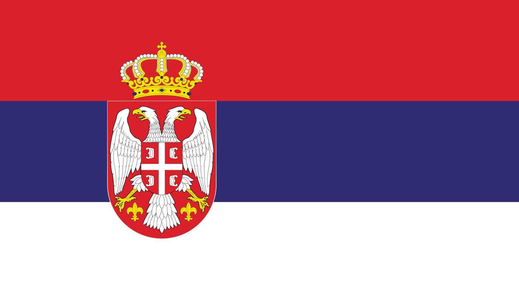 Servië vlag beeld vector