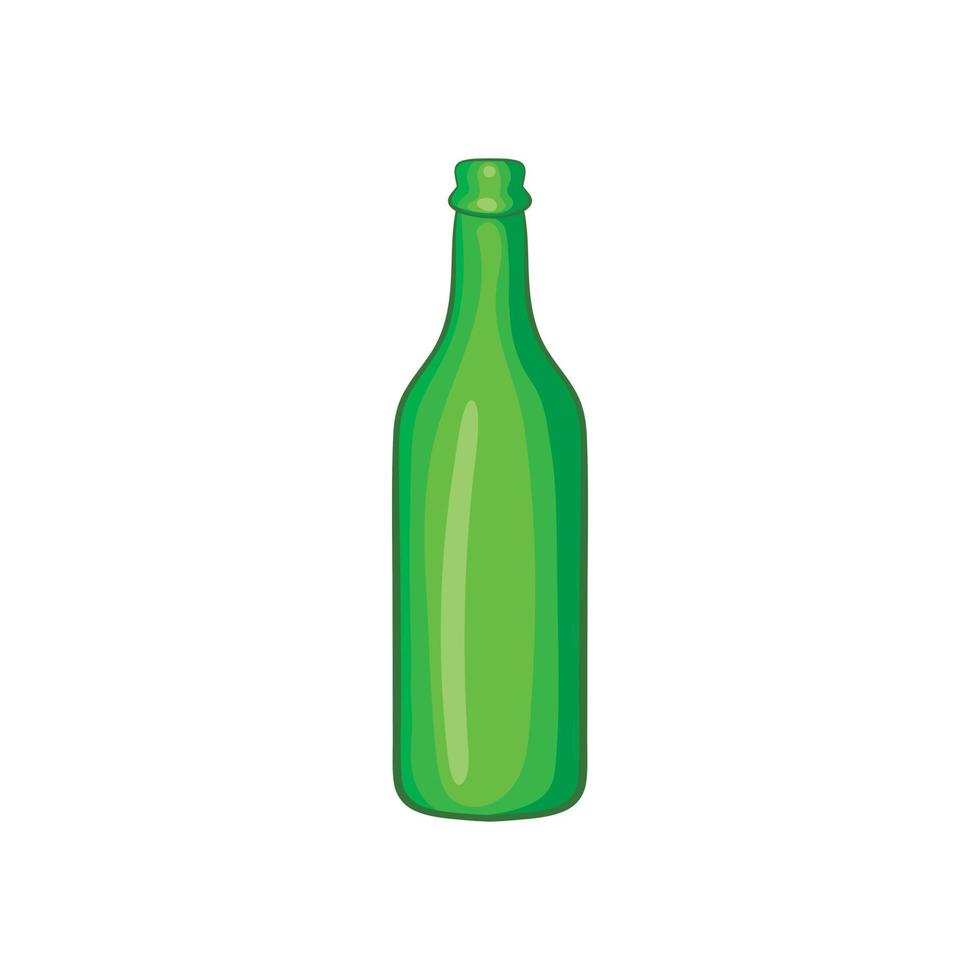 bier fles icoon, tekenfilm stijl vector