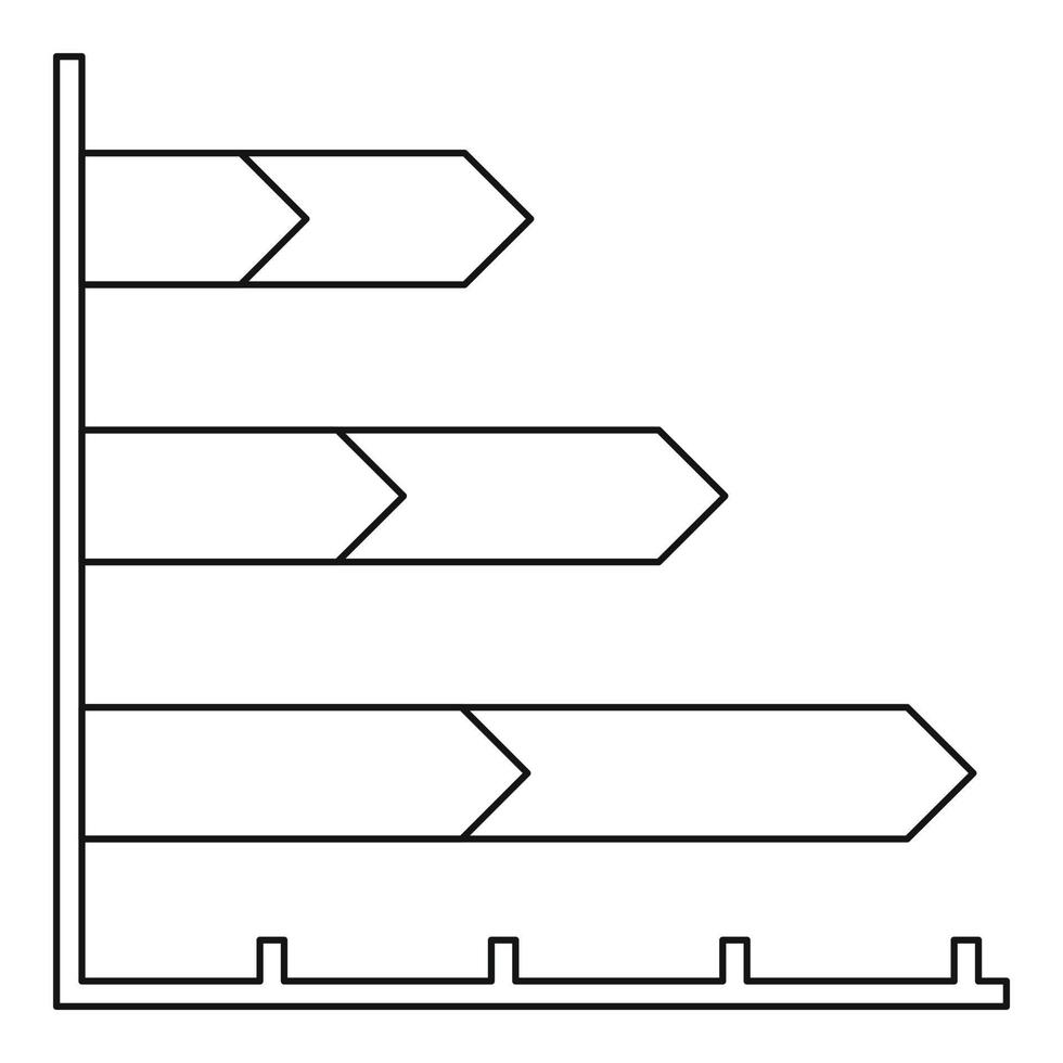 het beste diagram icoon vector dun lijn