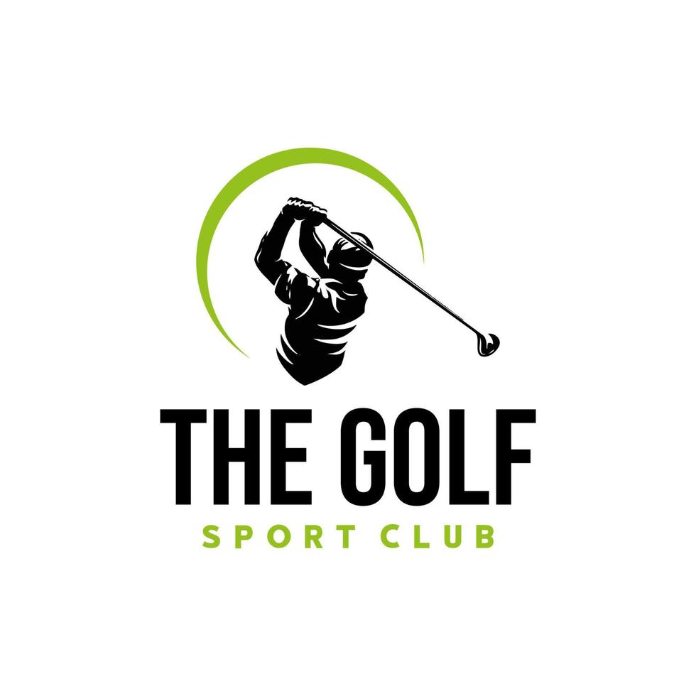 golf sport logo ontwerp sjabloon vector