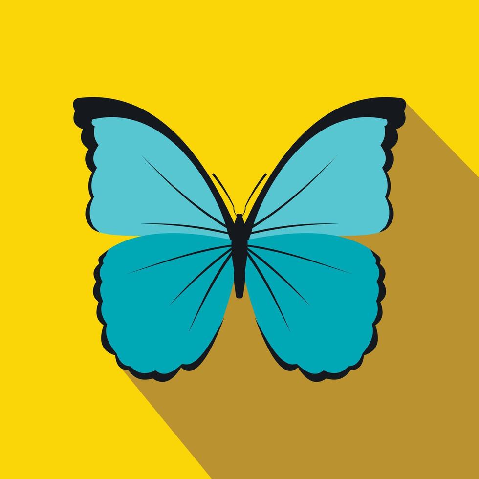 vlinder icoon, vlak stijl vector