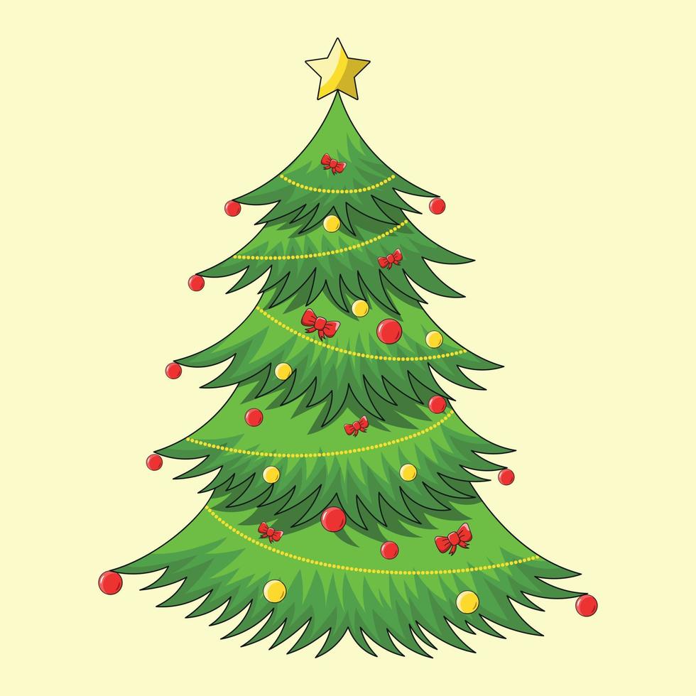 Kerstmis boom vector ontwerp