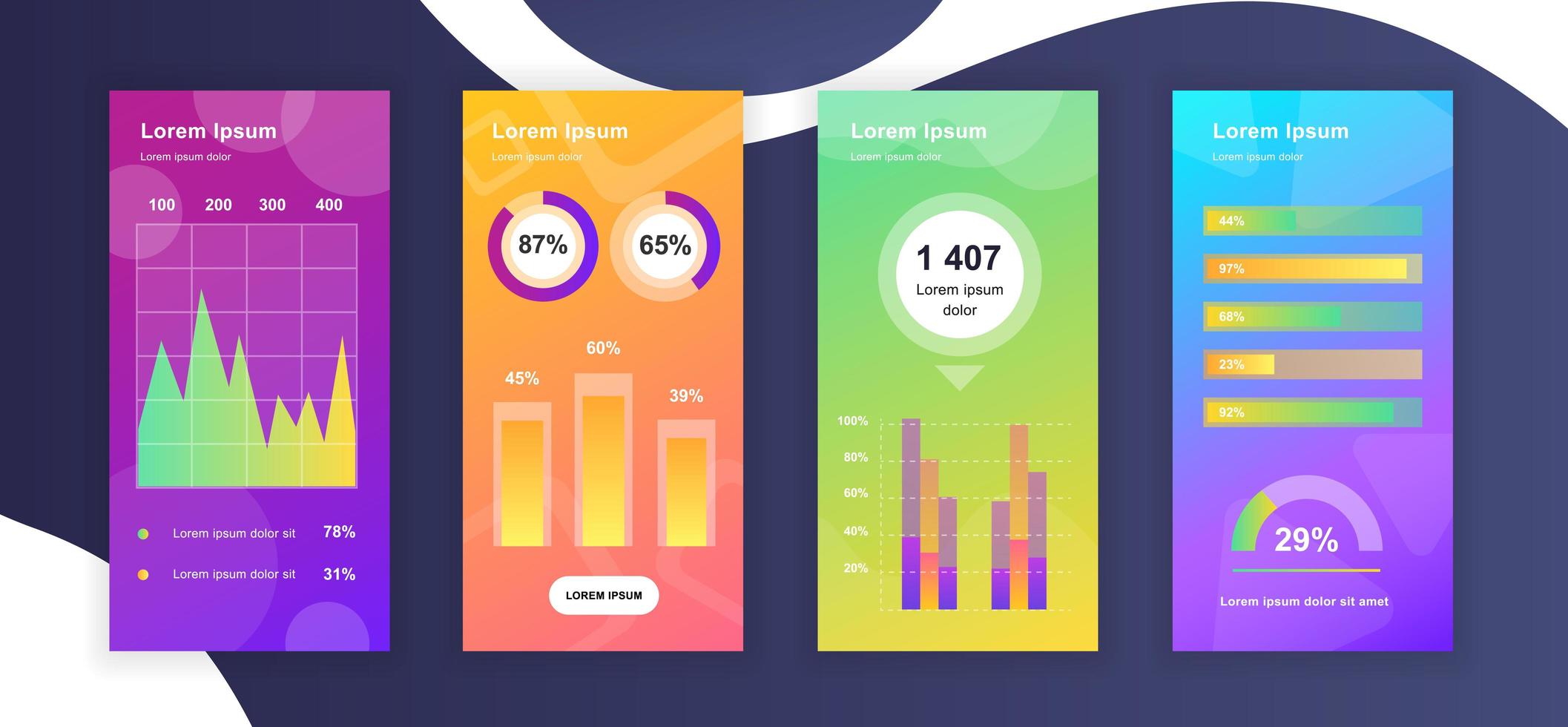 ontwerpsjablonen voor social media-verhalen vector