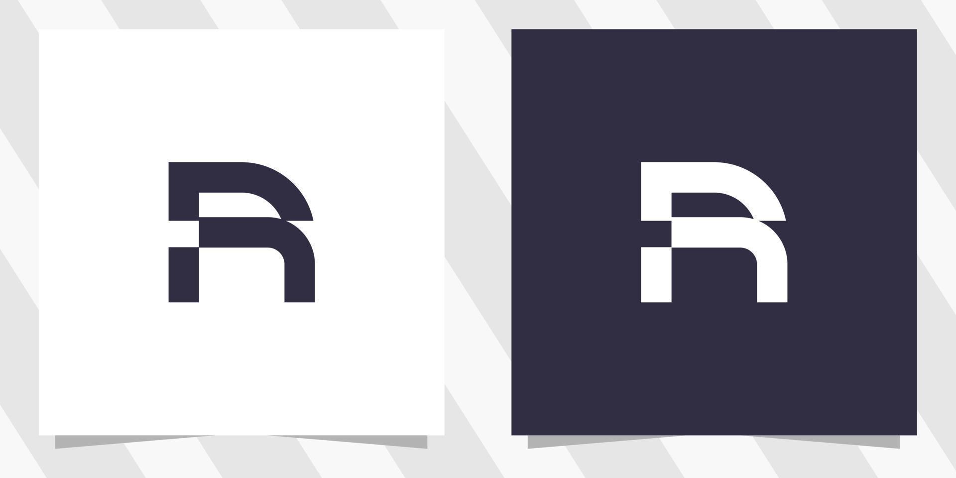 letter r logo ontwerp vector