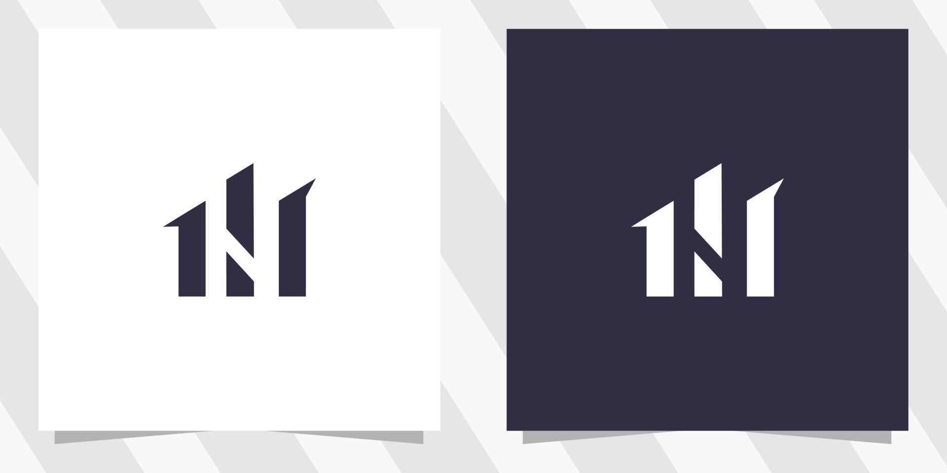 letter n logo ontwerp vector
