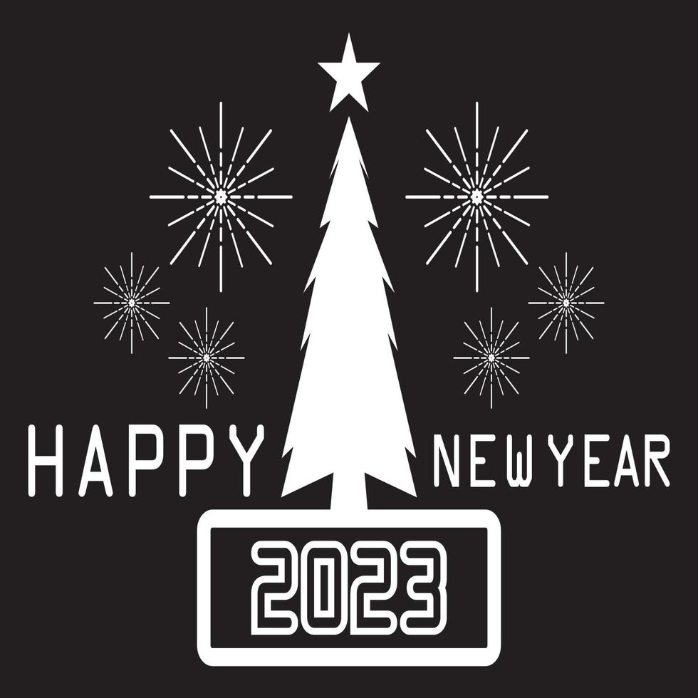 gelukkig nieuw jaar logo vector illustratie