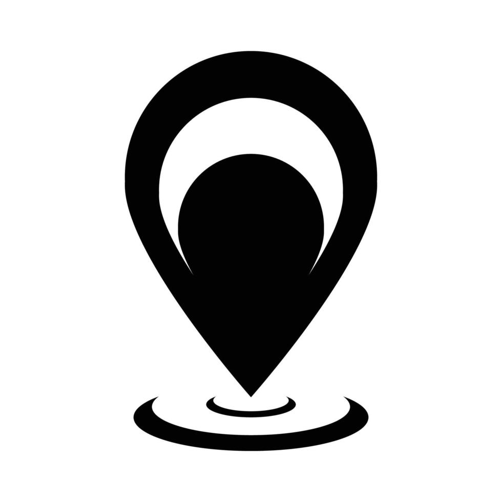 kaart logo plaats vector