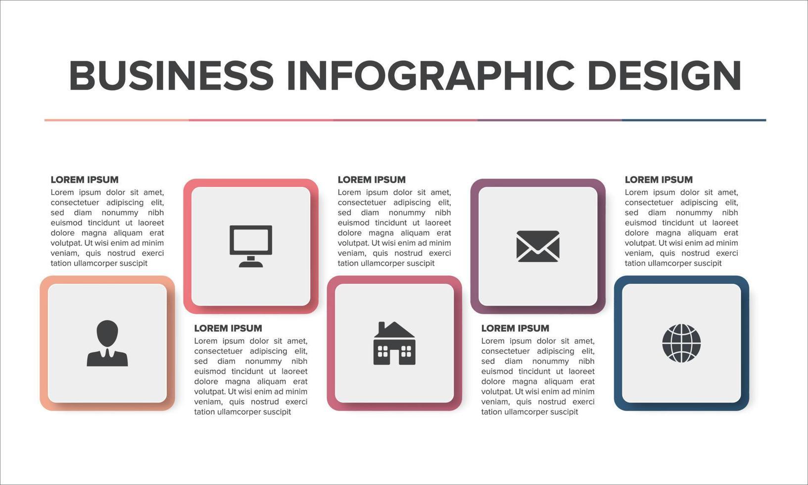 modern infographic ontwerp element presentatie Power Point achtergrond vlak kleur vector