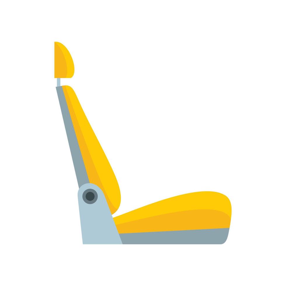 auto stoel icoon, vlak stijl vector