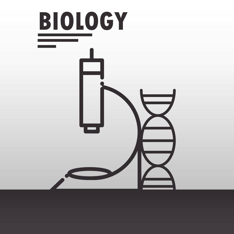 biologie, scheikunde en wetenschap pictogramcompositie vector