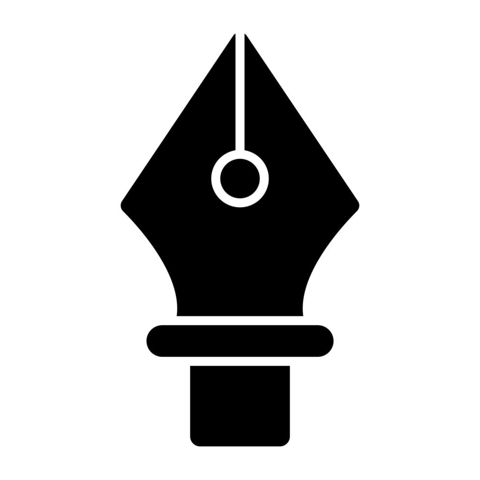 bewerkbare ontwerp icoon van inkt pen vector