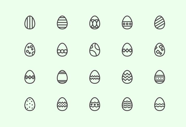 Gratis Easter Eggs vectoren
