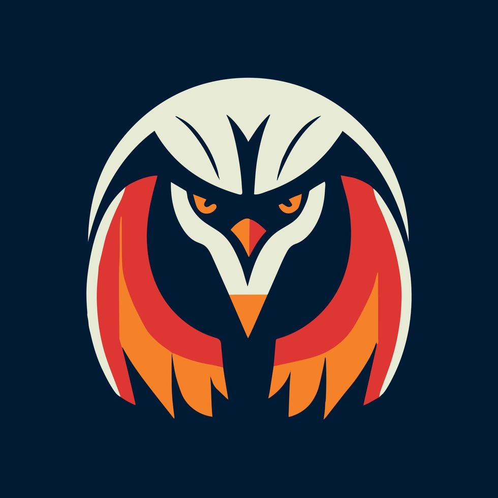 vogel, adelaar valk logo voor sport- team mascotte embleem. vector