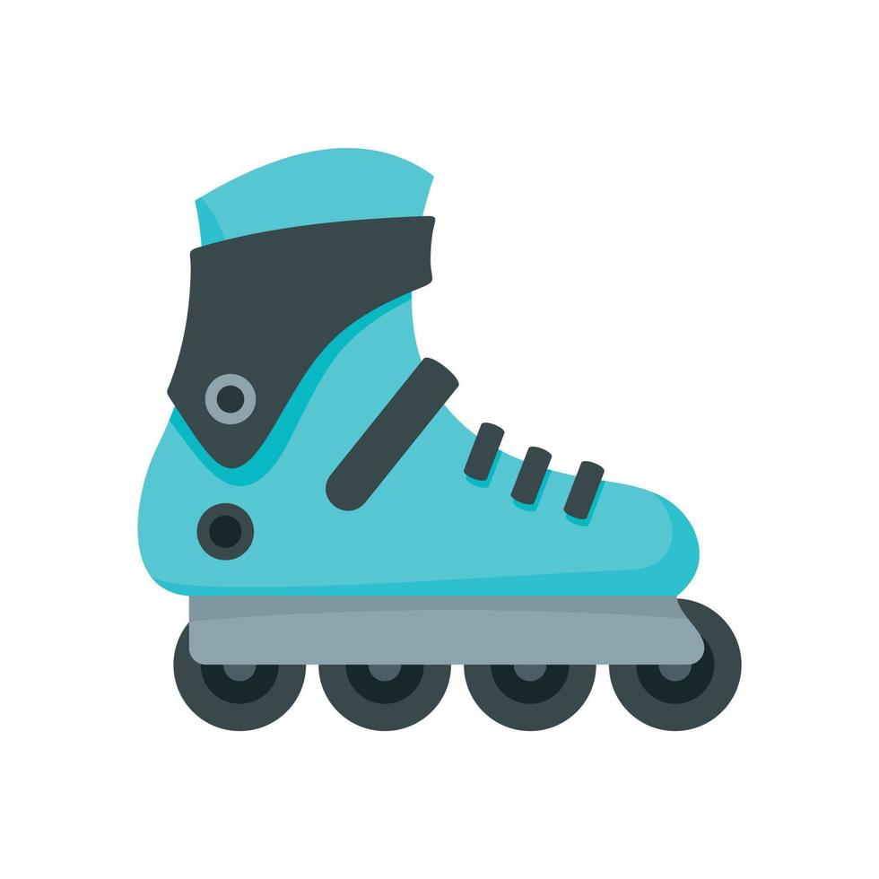 pro binnen skates icoon, vlak stijl vector