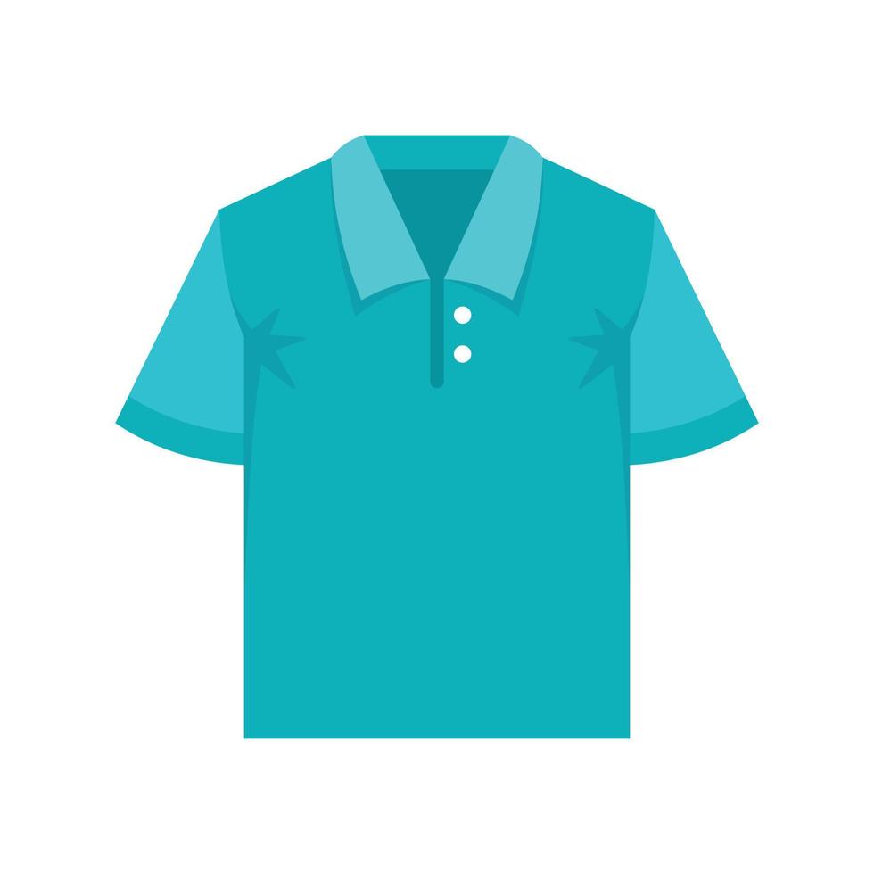 polo t-shirt icoon, vlak stijl vector